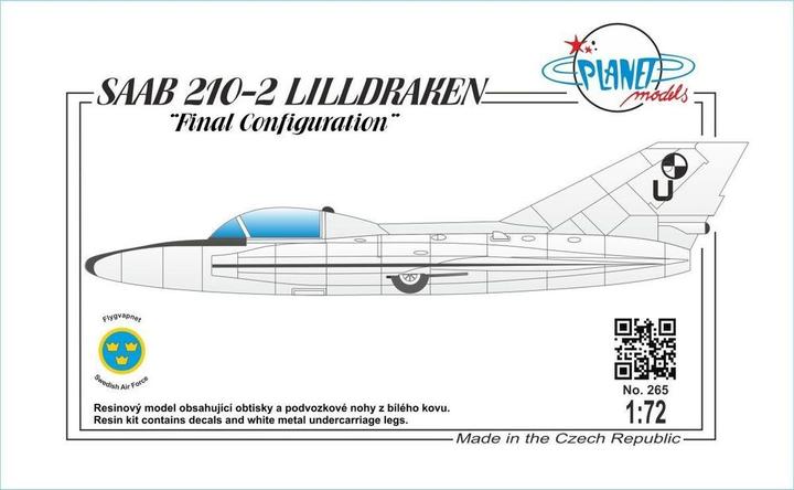 Actual product image Planet Models SAAB 210-II Final Configuration