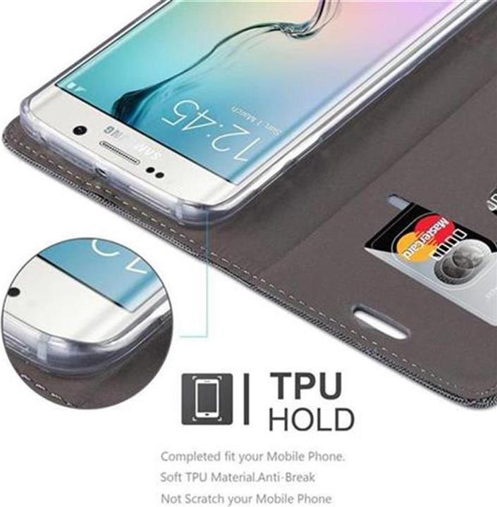 Actual product image Cadorabo Book Jeans Optics Cover (Samsung Galaxy S6 Edge)