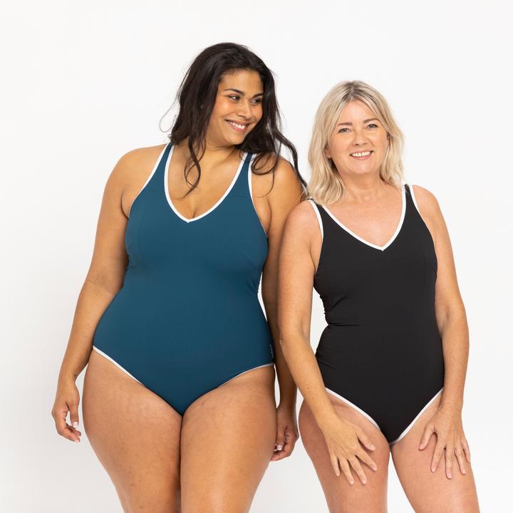 Produktbild Nabaiji Badeanzug Damen Virginia dunkelblau (XL)