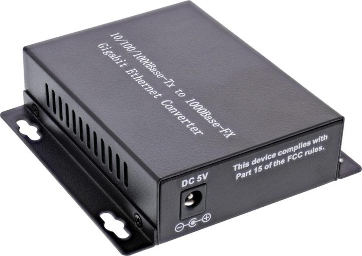 Produktbild InLine Netzwerk Media Konverter 10/100/1000Mb/s TP zu LWL (SC Duplex) (Media Konverter)