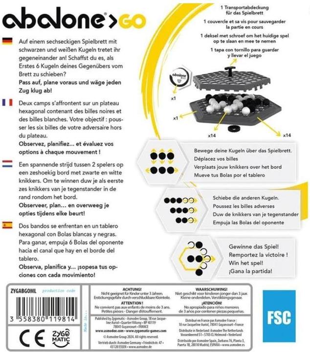 Nutritional values and ingredients Zygomatic Abalone Go (Refresh) (German)