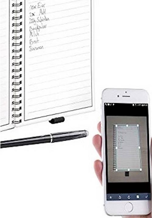 Produktbild Dreiklang-be smart Dreiklang wiederbeschreibbares Notizbuch Schreibblock,DIN A4, liniert, mit iOS/Android App in die (A4, Liniert)
