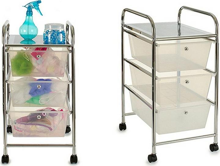 Actual product image Berilo Rollcontainer Durchsichtig (37 x 61 x 32 cm)