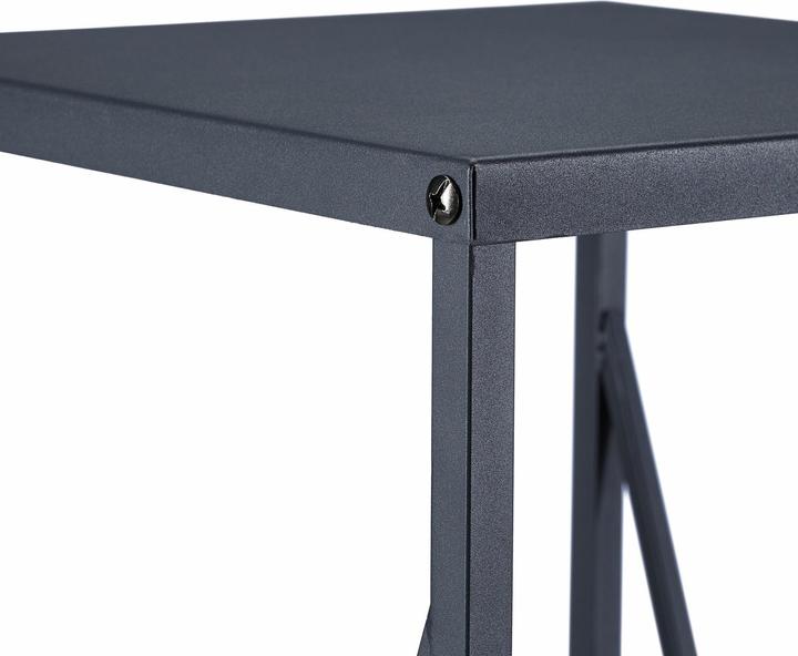 Actual product image Relaxdays Round Floating Shelf, Black (50 x 18.5 x 50 cm)