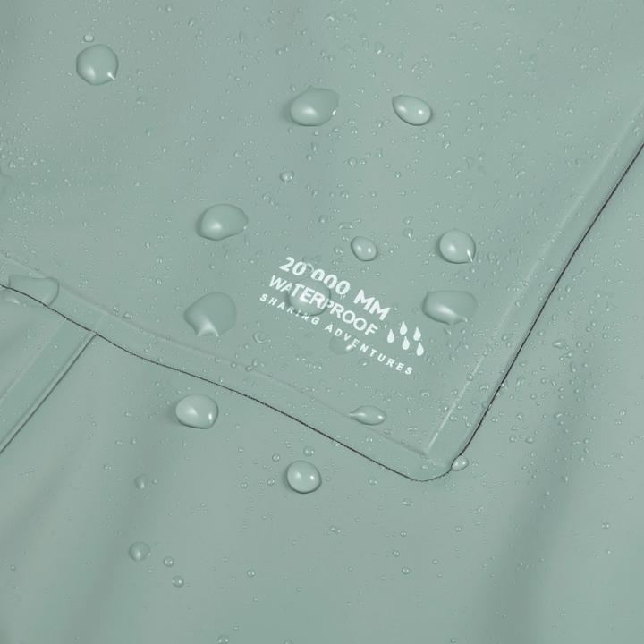 Actual product image Quechua Regenhose Latzhose Kinder wasserdicht Wandern - MH900 grün (2)