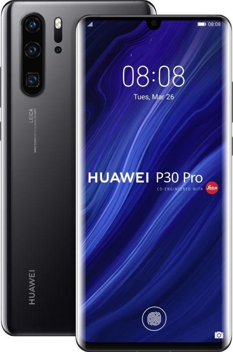 Actual product image Huawei P30 Pro (128 GB, Black, 6.47", Hybrid Dual SIM, 40 Mpx, 4G)