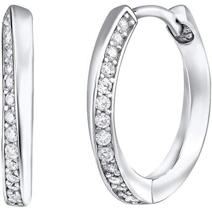 Silvego Charming round earrings with zircons Eleanor QRE148