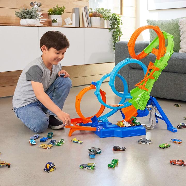 Image du produit Hot Wheels Action 4 Loopings Crash danger
