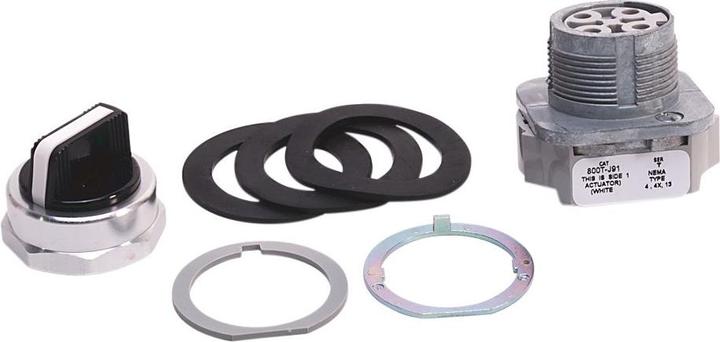Actual product image Allen Bradley Wahlschalter Rastend Knopf / Mit Flügeln / Federrückführung von rechts / Federrückführung von links