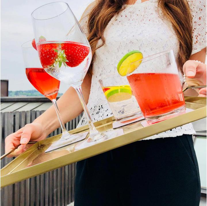 Immagine prodotto Silwy Bicchieri da vino per esterni in cristallo Set di 2 (25 cl, 2 Occhiali, Set di bicchieri da vino)