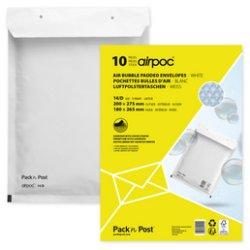 Produktbild Mailmedia Luftpolster-Versandtaschen, Typ I19, weiss, 56 g Aussenmasse: 320 x 455 mm, Innenmasse: 295 x 445 mm (10 x)