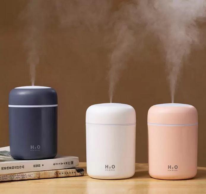 Actual product image PhoneLook Humidificateur H2O d'air portable et compact avec lumière LED multicolore