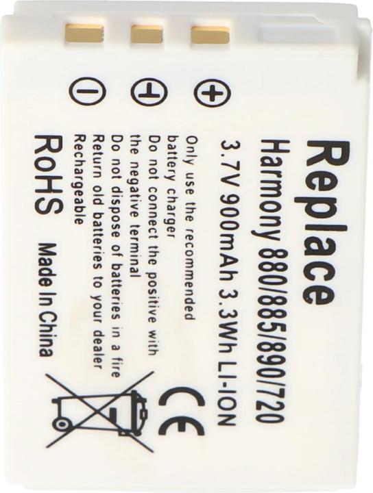 Image du produit Logitech Akku pHarmony 720 Remote, 880, 885, 890, One (Spécifique à l'appareil, 950 mAh)