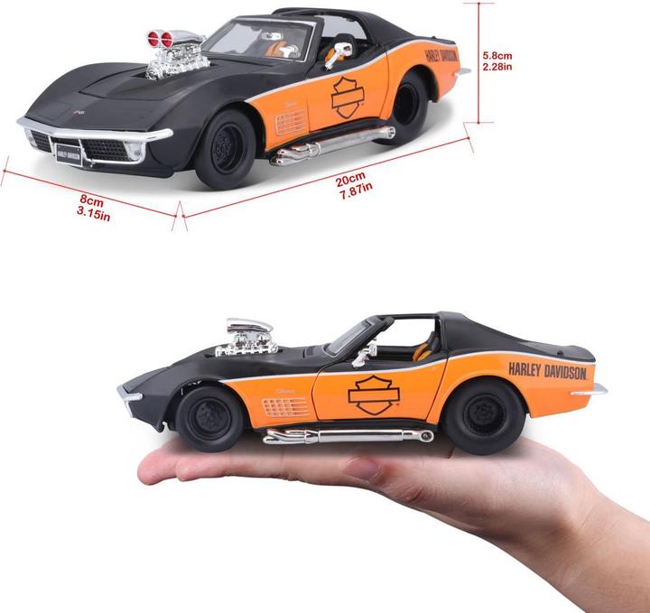 Actual product image Maisto Corvette 1970 in Harley Davidson