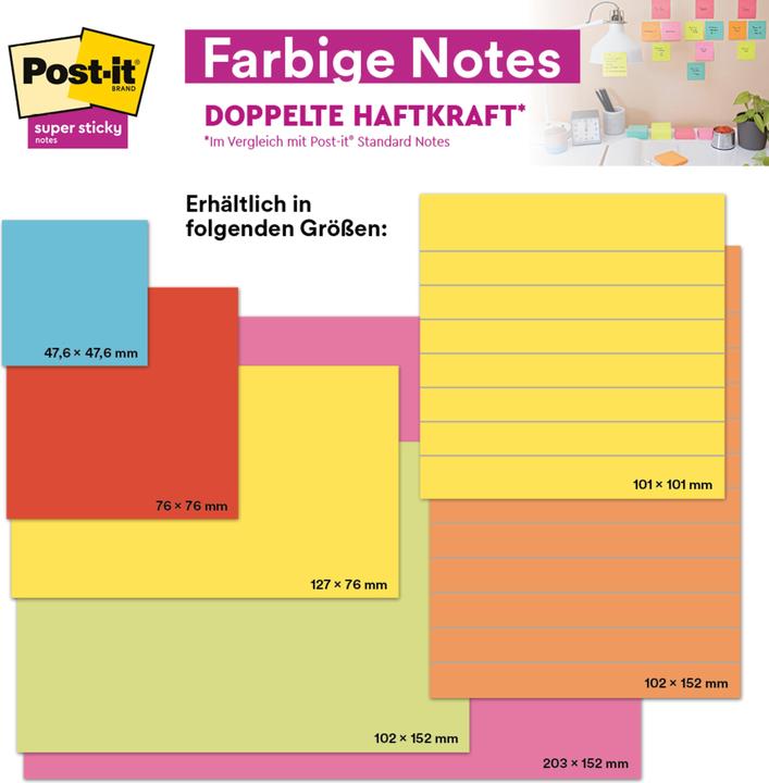Produktbild Post-it Super Sticky (76 x 76 mm)