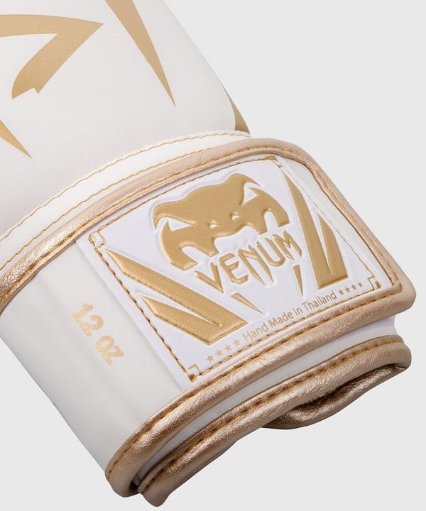 Produktbild Venum Elite Boxhandschuhe Weiss/ Gold (8 OZ)