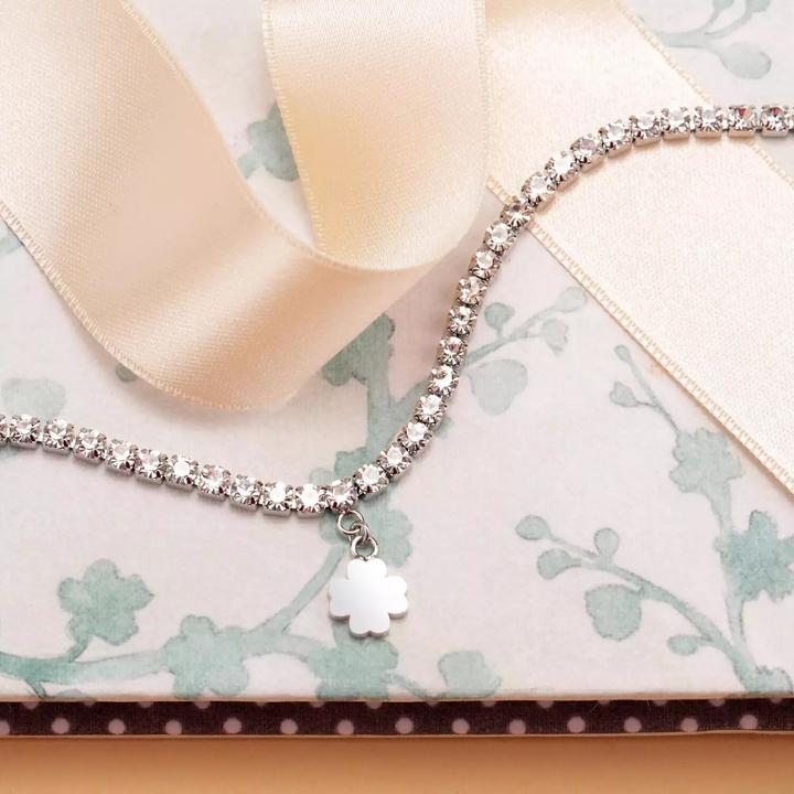 Actual product image La Petite Story Tennis Br Friendship Wh Cryst+ (16 cm, Stainless steel)