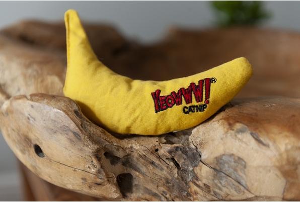 Produktbild Yeowww Banane 18cm mit Katzenminze gefüllt (Katzenminzespielzeug)