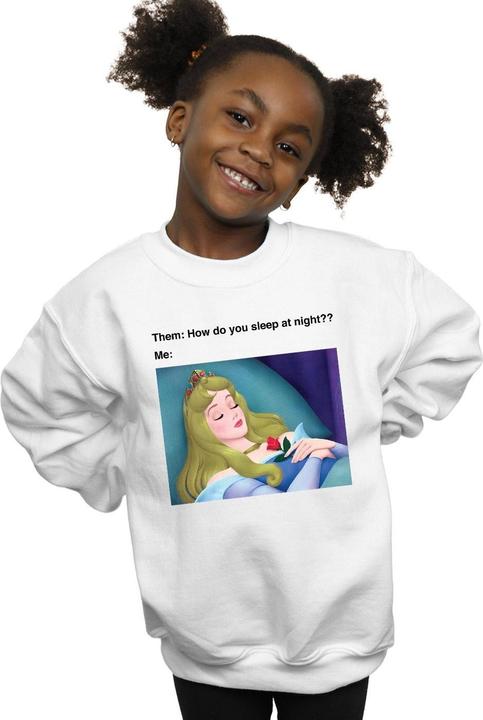 Actual product image Disney Girls Sleeping Beauty Meme Sweatshirt (152, 158)