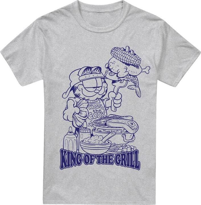 Actual product image Garfield Mens King Of The Grill T-Shirt (4XL)