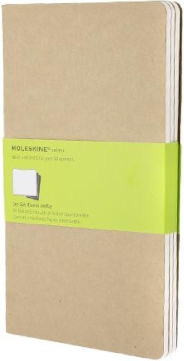 Actual product image Moleskine Cahier Large Set of 3 (130 x 210 mm, Plain, Soft cover)