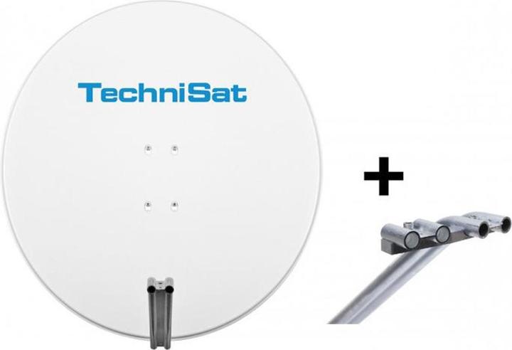 Actual product image TechniSat Complete package SATMAN 850 Plus with EUTELASTRASAT polar white