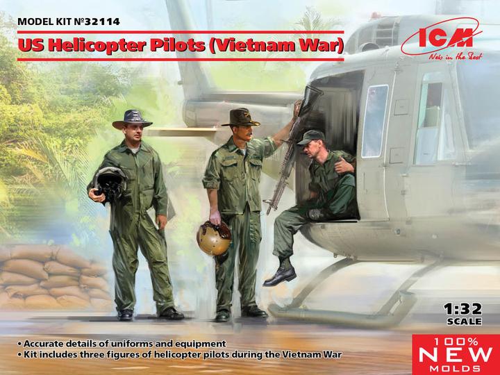 Immagine prodotto ICM Piloti di elicotteri americani (guerra del Vietnam) (100% nuovi stampi)
