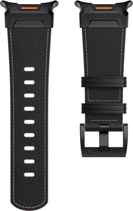 Tech-Protect Cinturino in pelle Delta Pro per Samsung Galaxy Watch Ultra (47 mm) - Nero