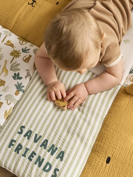 Produktbild Vertbaudet Baby Patchwork-Spieldecke/Laufstalleinlage SAVANNE (75 x 100 cm)