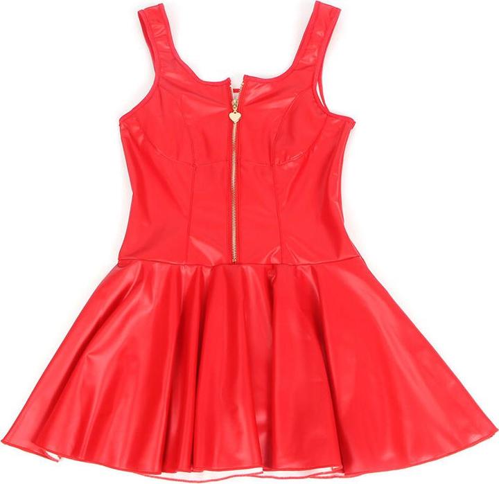 Actual product image Subblime - 957698 LEATHER DRESS WITH HEART ZIP, RED, L/XL (XL)