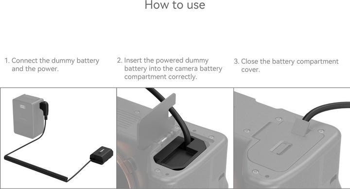 Produktbild SmallRig D-Tap to NP-FZ100 Dummy Battery Power Cable 4253B (Akku, Netzadapter)