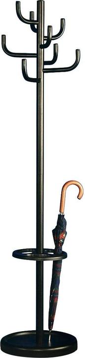 Actual product image Kerkmann Coat stand, 8 hooks, umbrella stand, black.