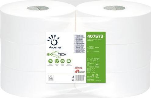 Immagine prodotto Multi Carta igienica Papernet jumbo maxi superior 2 lag hvid nyfiber BIOTECH 247 m. 810.6 rl/krt (6 x)
