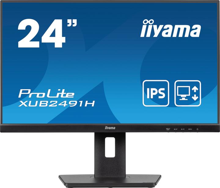 Actual product image iiyama TFT XUB2491H-B1 60.5cm IPS 23.8"/1920x1080/DP/HDMI/100Hz/h?v (1920 x 1080 pixels, 23.80")