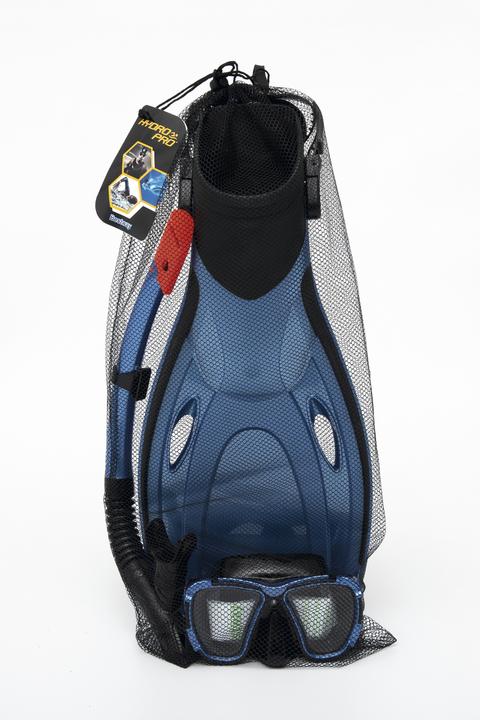 Produktbild Bestway Hydro-Pro BlackSea Snorkel & Fin Set, Adult, Half face mask, Tempered glass, Assorted colour
