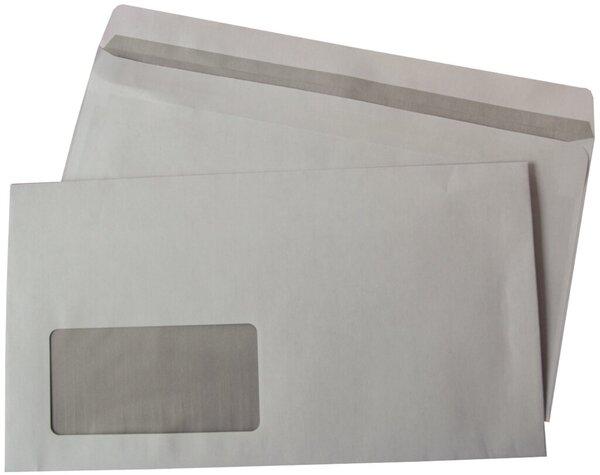 Image du produit Büroring Briefumschlag Kompaktbrief, mit Fenster, selbstklebend, weiss, 75g/qm, 125 x 229 mm, 1000 Stück (1000 x)