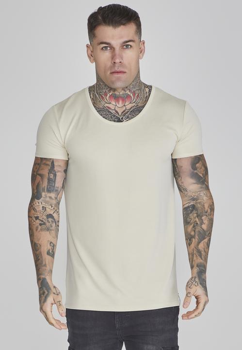 Produktbild Siksilk T-Shirt Muscle Fit T-Shirt in Ecru (M)