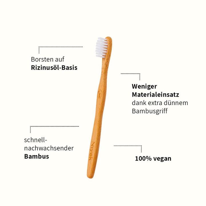 Immagine prodotto Niyok Spazzolino da denti a mano Bamboo Disaster Relief 1 pezzo (Morbido, 1 x)