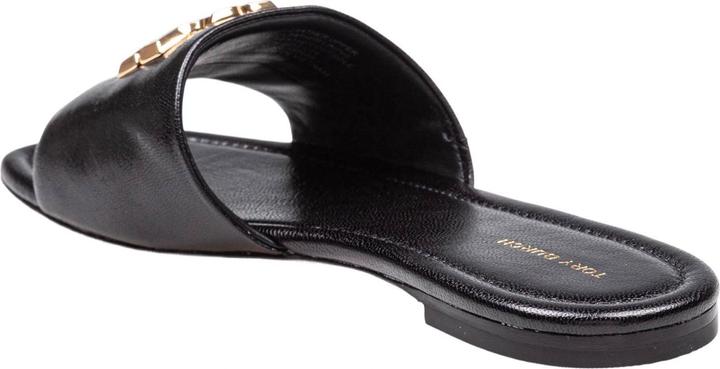 Produktbild Tory Burch eleanor leather slider color black (37)