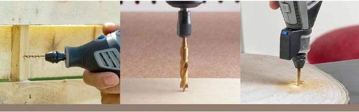 Produktbild Dremel Holzbohrer-Satz Ø 3,0 / 4,0 / 5,0 / 6,0 mm (4 Stück) (3, 4, 5 und 6 mm)