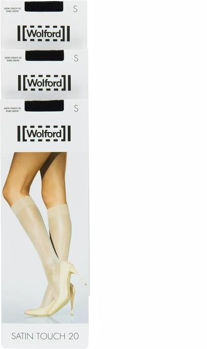 Produktbild Wolford Kniestrümpfe "Satin Touch" schwarz (20 DEN, 38, M)