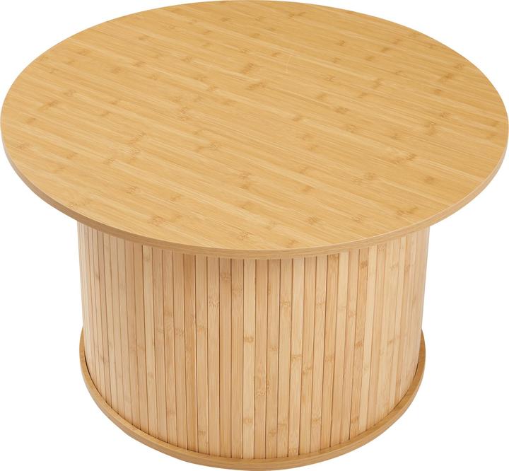 Actual product image En.Casa Couchtisch Ledepid 48xØ80 cm Natur