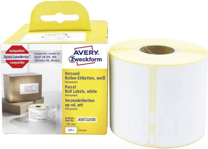 Actual product image Avery Roll labels