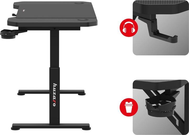 Produktbild Huzaro Biurko gamingowe Hero 2.6 Black