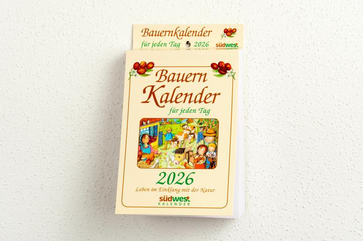 Produktbild Bauernkalender für jeden Tag 2026 - Leben im Einklang mit der Natur - Tagesabreisskalender zum (Harter Einband, Deutsch)