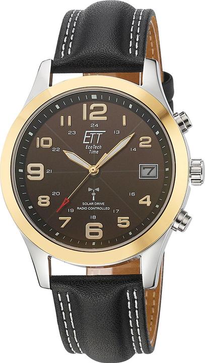 Immagine prodotto ETT EGS-11487-22L Orologio radiocomandato Solar Drive Gobi Orologio da uomo 41mm 5ATM (Orologio radiocontrollato, 41 mm)