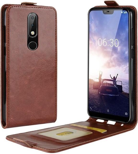 Produktbild MU Classic Crazy Horse Leder Flipcase Series (Nokia 5.1 Plus)