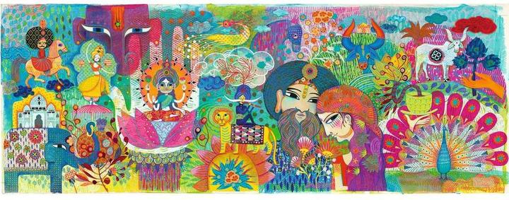Valeurs nutritives et ingrédients Djeco Puzzle Gallery Magic India, 1000 pièces (1000 pièces)
