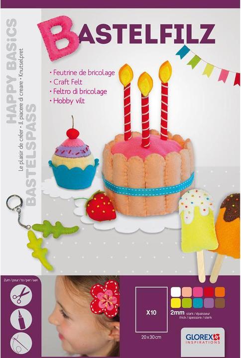 Actual product image Glorex Handicraft felt 2 mm / 250 g/m2