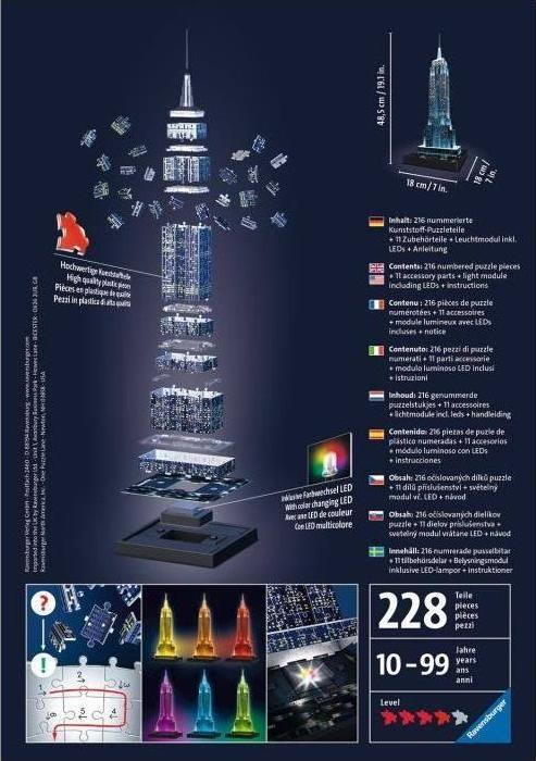 Produktbild Ravensburger Empire State Building bei Nacht (216 Teile)